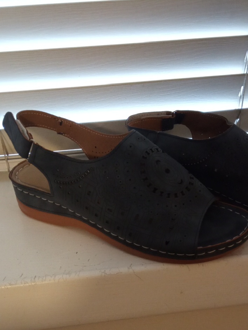 Women's Blue Slingback Sandals